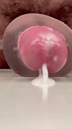 Unforgettable moment from &quot;SLOW MO: POV: Close up of me thrusting &amp; fucking my clear stroker toy till I cum&quot;