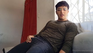 I take out my cum in my living room after a delicious handjob.