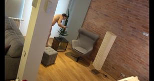 Busty Teen with Glasses Is Caught on Amateur Camera Decorating the Christmas Tree