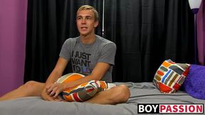 Blond twinks with big dick Chris and Patrick fucking hard