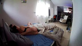Amateur Kamila gives a deepthroat blowjob to her boyfriend Danildo while