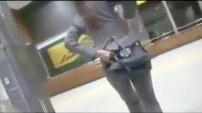 Japanese Slut's Intense Train Fucking  Unbelievable Euphoria!