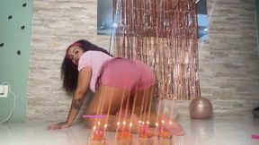 Birthday Cake Farting and Whipped Cream Enema Messy Ass Cake Smash