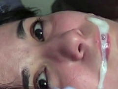 Brunette Amateur Webcam POV Cumshot
