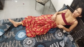 Indian Wife Watching Porn Start Acting As A Pornstar Sucking And Fucking