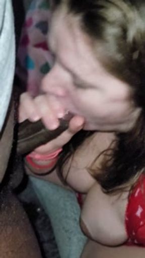 [Full] Married Big Tit Neighbor Milf Sucks Me After The X-mas Party and fianlly swallowed it all