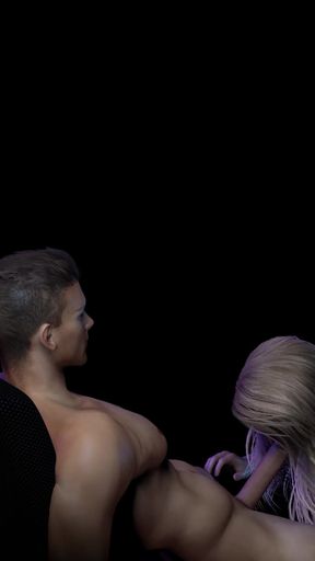 Reverse cowgirl fuck with perfect body girl - 3D Animation 4K   Clip 1