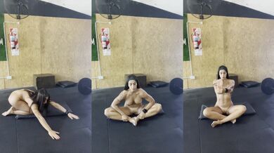 Bare Body Flexes In Hot Yoga Stretch Session Sensual Sexy Naked Yoga Hardcore