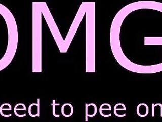 Hot peeing jeans on public place