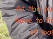 Public park naked pissed on covered in dirt jerk off and cum