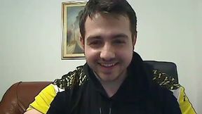 Handsome Uncut Hunk Jerks Off and Chats. No Cum