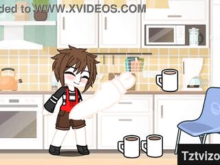Hunk masturbates during the time that thinking about his huge fantasy (Gacha Club)