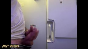 self jerk solo on an airplane