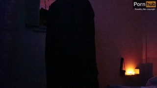 Halloween night 😈 skinny big ass and pussy&nbsp; a vampire who breaks her mouth and pussy