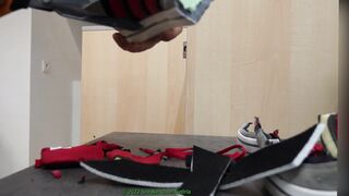 Cutting Adidas Neo boots and screw them
