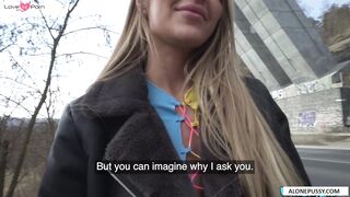 "Busty Babe Hits The Road - Big Boobed Blonde Goes On A Wild Adventure"