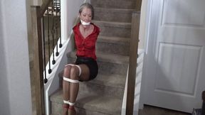 2508PORTIA-Real Estate Lady left tied spread on the stairs SML