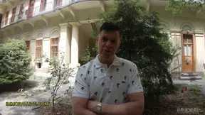 stepfather & stepson pick up horny MILF after quarantine at castle - Mega curvy babe fucks daddy & his boy!