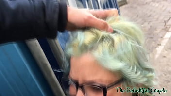 Cumwalk on the streets of Amsterdam