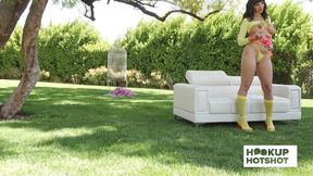 bts - pawg sasha pearl spreads her thick ass in a photoshoot!