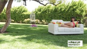 bts - pawg sasha pearl spreads her thick ass in a photoshoot!