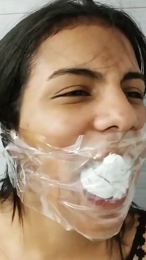 Mummified Panty Head Prepared for Bondage Journey
