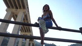 Mistress Diva del Tubo shows her shoes