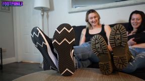 Alaia Worships Blondi's Size 14s!!!