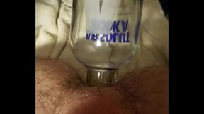 Sh9ving a bottle up my tight boy pussy
