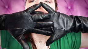 ASMR: my VERY old vegan-leather gloves (Arya Grander) SFW sounding fetish video