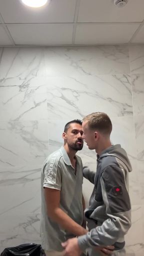 Spectacular moment from &quot;hot daddy fucking legal twink with big ass in public bathroom&quot;
