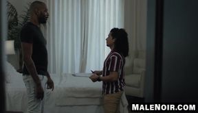MaleNoir.com - My big black cock slides into Armond Rizzo's ass