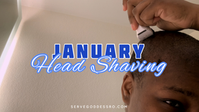 January Head Shaving