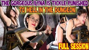 THE GORGEOUS ILYNA IS TICKLE PUNISHED TO HELL IN THE DUNGEON : FULL SESSION - HD WMV