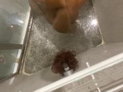 The shower  time