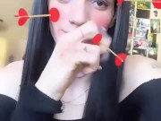 Me goofing on my premium snap SFW