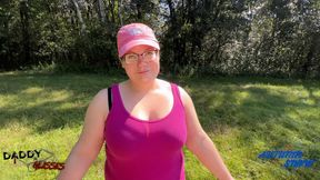 Sucking off Daddyinglasses in Nature 003
