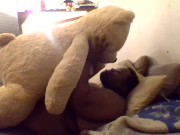 Teddy bear kissing (credits: ellie goulding)