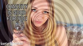 Mesmerizing Chastity Affirmations SFX Femdom POV chastity encouragement blonde