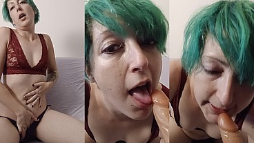 5.5.1 Deepthroat sucking till gagging and messy 5m11 $7