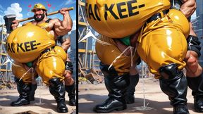 Ftm Chubby, an Employee, Got a Dick in Her Pussy During Construction Hentai Porn Animation