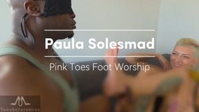 Paula Solesmad Pink Toes Foot Worship