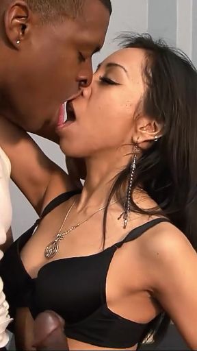 Captivating moment from &quot;Petite Latina Teen Leslie Sierra seduce to Interracial Fuck by Big Black Cock Teacher&quot;