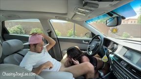 Watch Mav & Joey Lee in real car sex with a creampie surprise