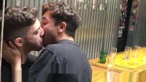 Bartender sucks and fucks this new twink customers dick