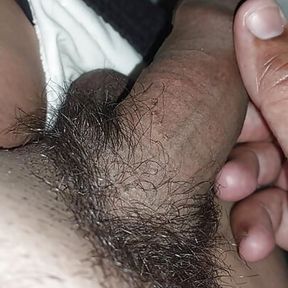 Indian desi Boy is doing handjob and Love to play his bog dick