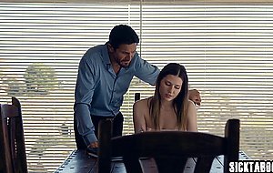 Teen danced with a stepdad and she swayed on his cock