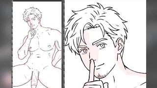 Drawing Adult Hirose Naked Shush Position with Thick Salami (Go For It, Nakamura-kun!! inspired)
