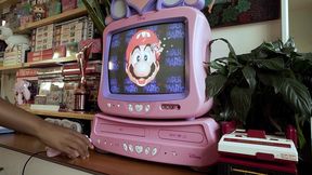 mario is hard - trans gamer girl gets distracted and jerks off with dildo