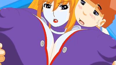 Watch this anime babe with massive jugs get drilled hard in hot futanari action!